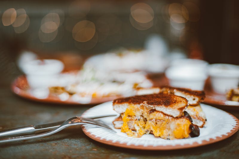 Garlic Cheese Bread toasted golden with herbs